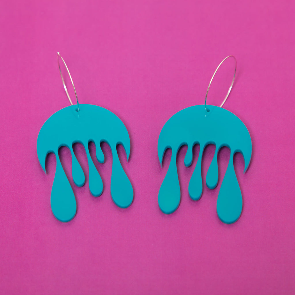 Melting Moon Hoop Earring