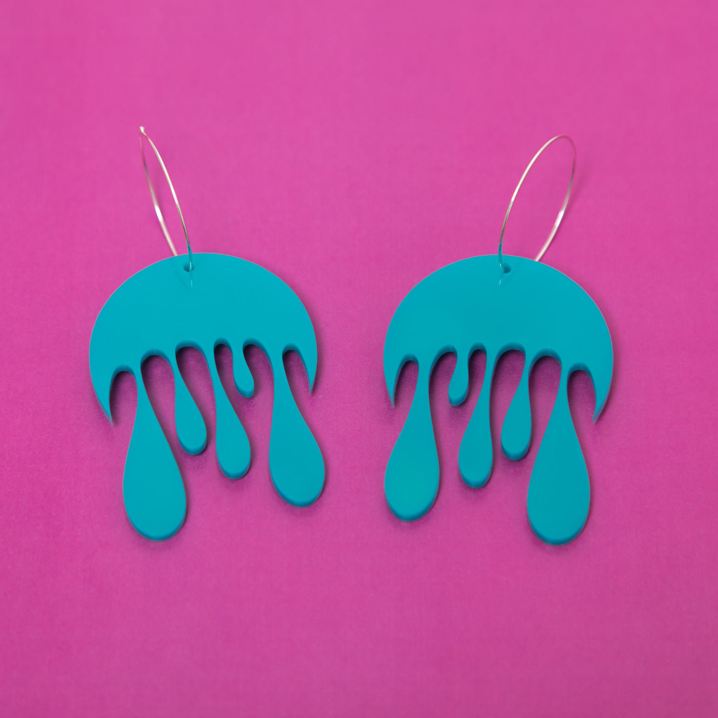 Melting Moon Hoop Earring