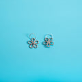 The Metal Daisy Hoop Earrings