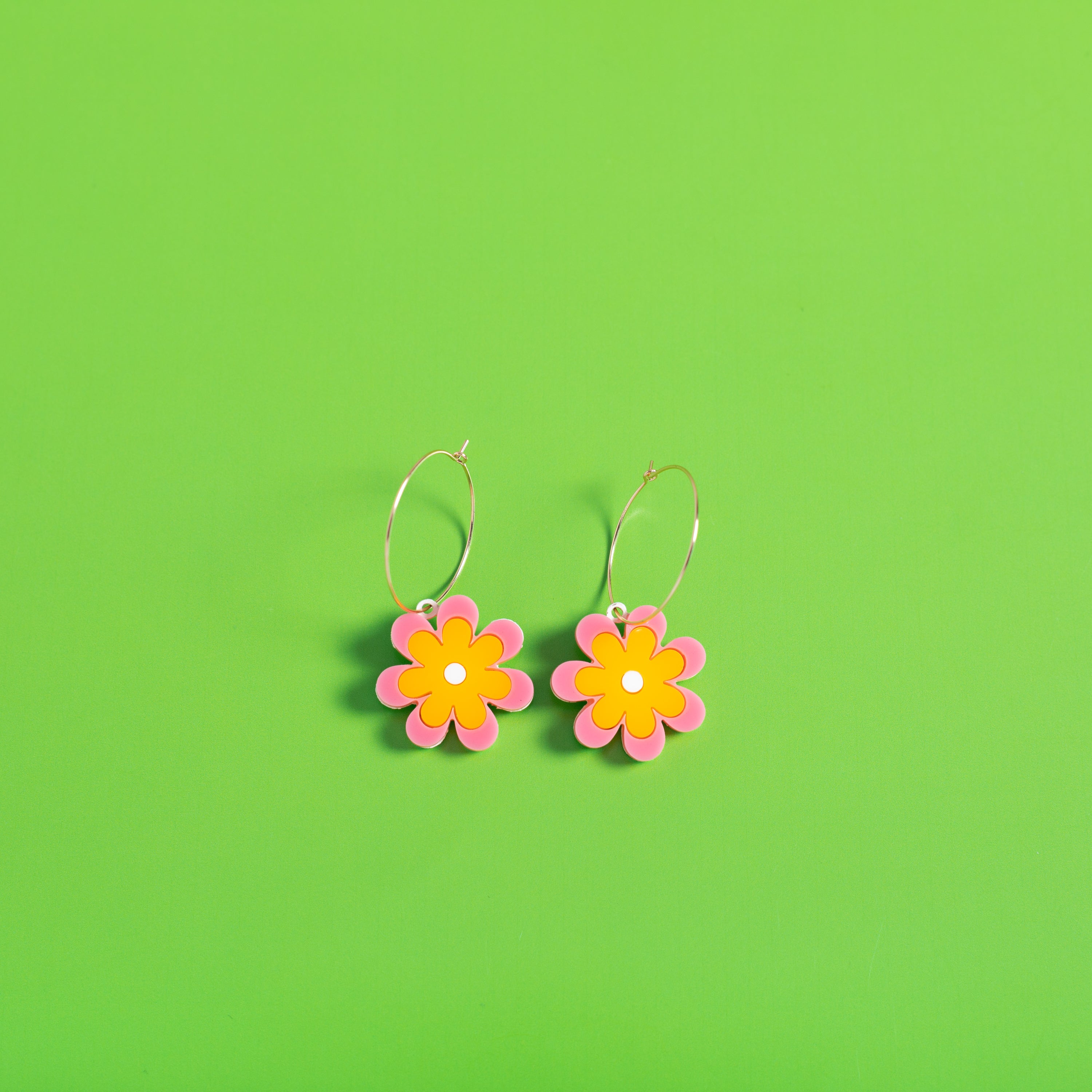 The Baby Candy Daisy Hoop Earrings