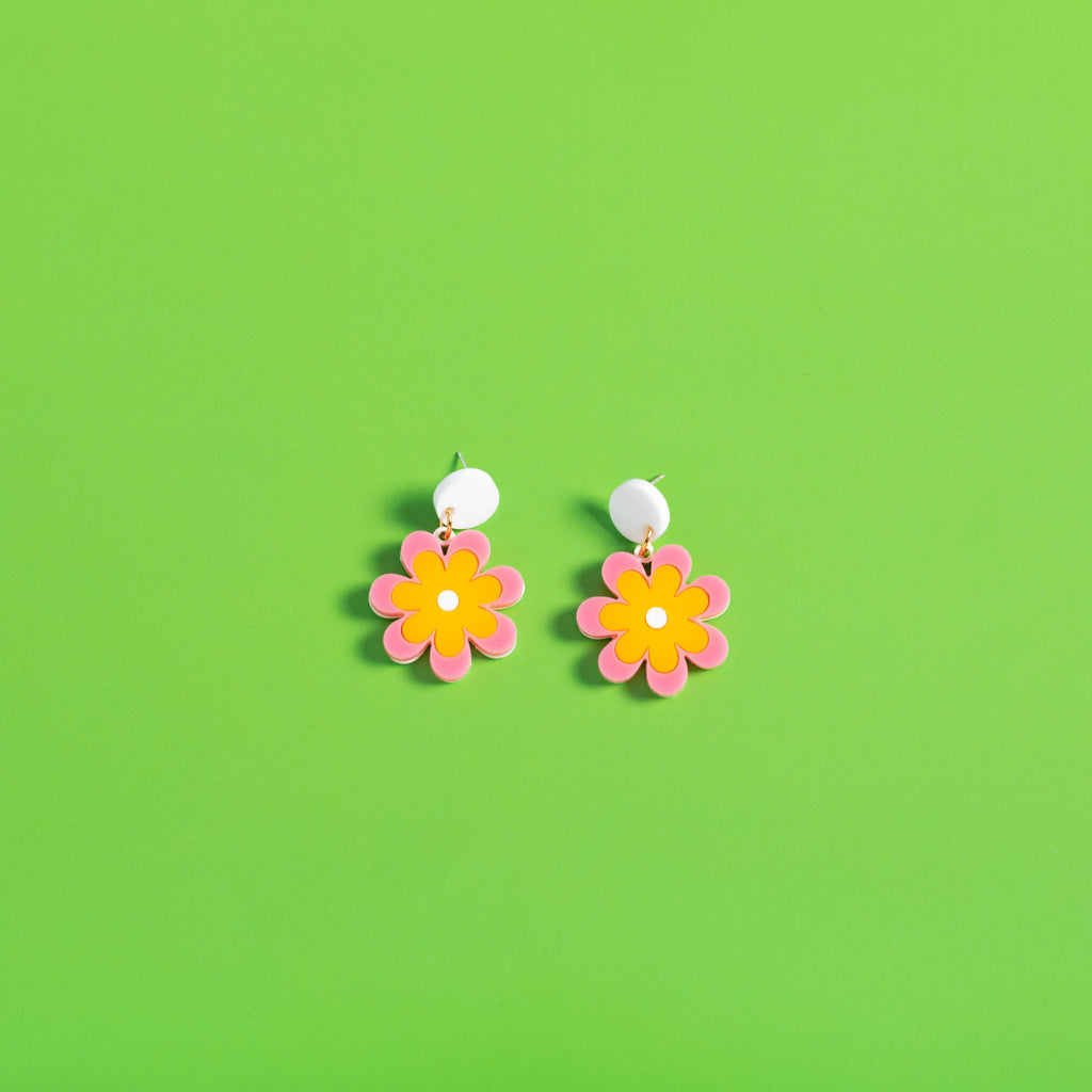 The Baby Candy Daisy Hanging Stud Earrings