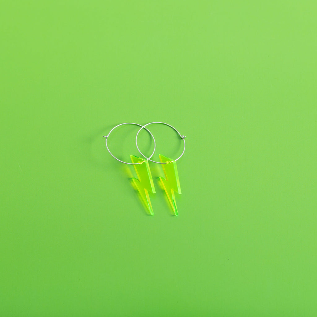 The Ziggy Bolt Hoop Earrings