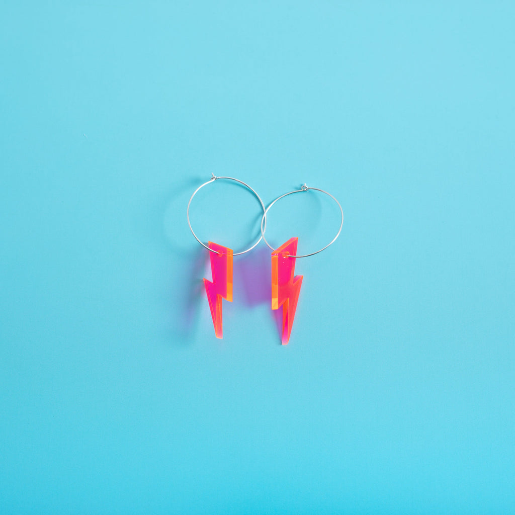 The Ziggy Bolt Hoop Earrings