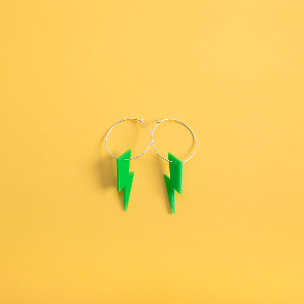 The Ziggy Bolt Hoop Earrings