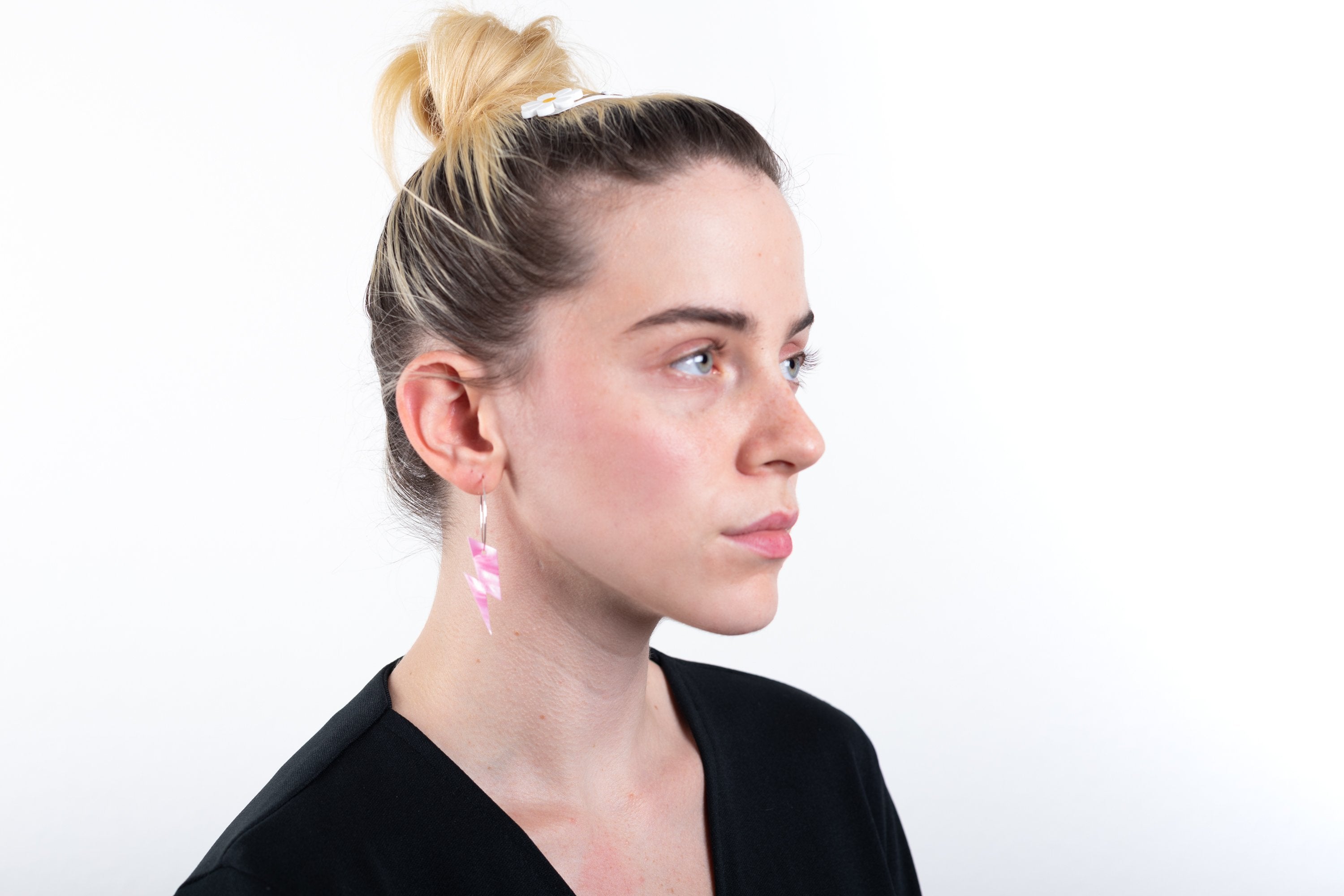 The Ziggy Bolt Hoop Earrings