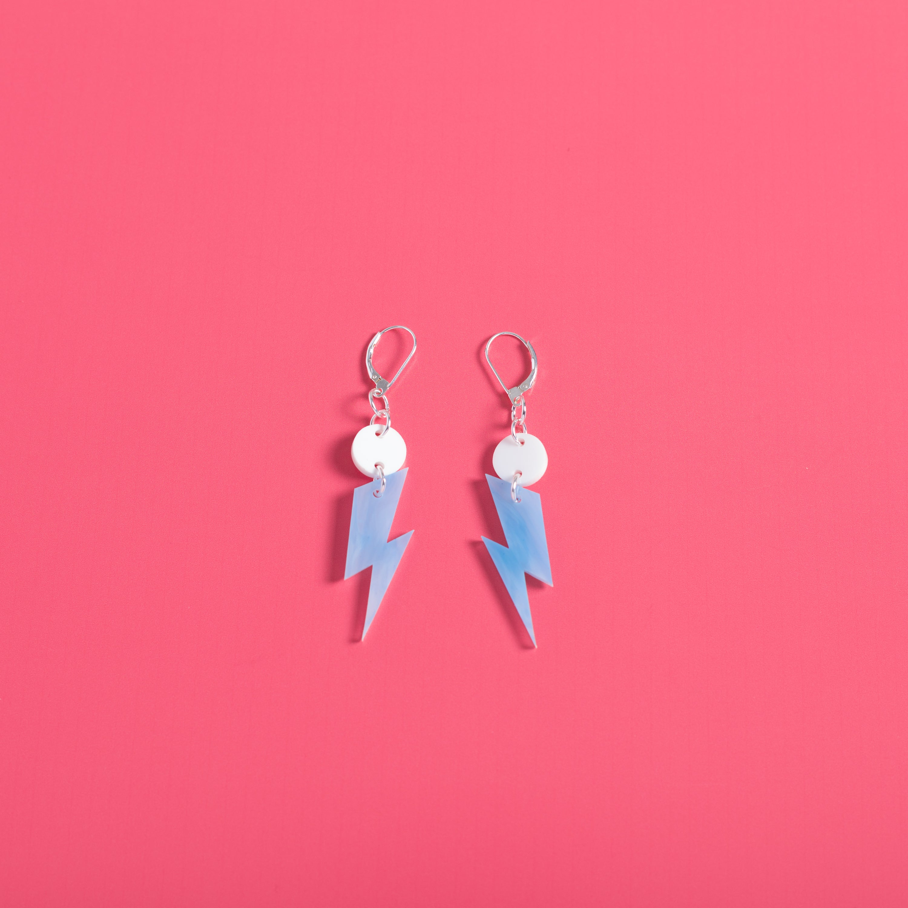 The Ziggy Bolt Dot & Chain Earrings