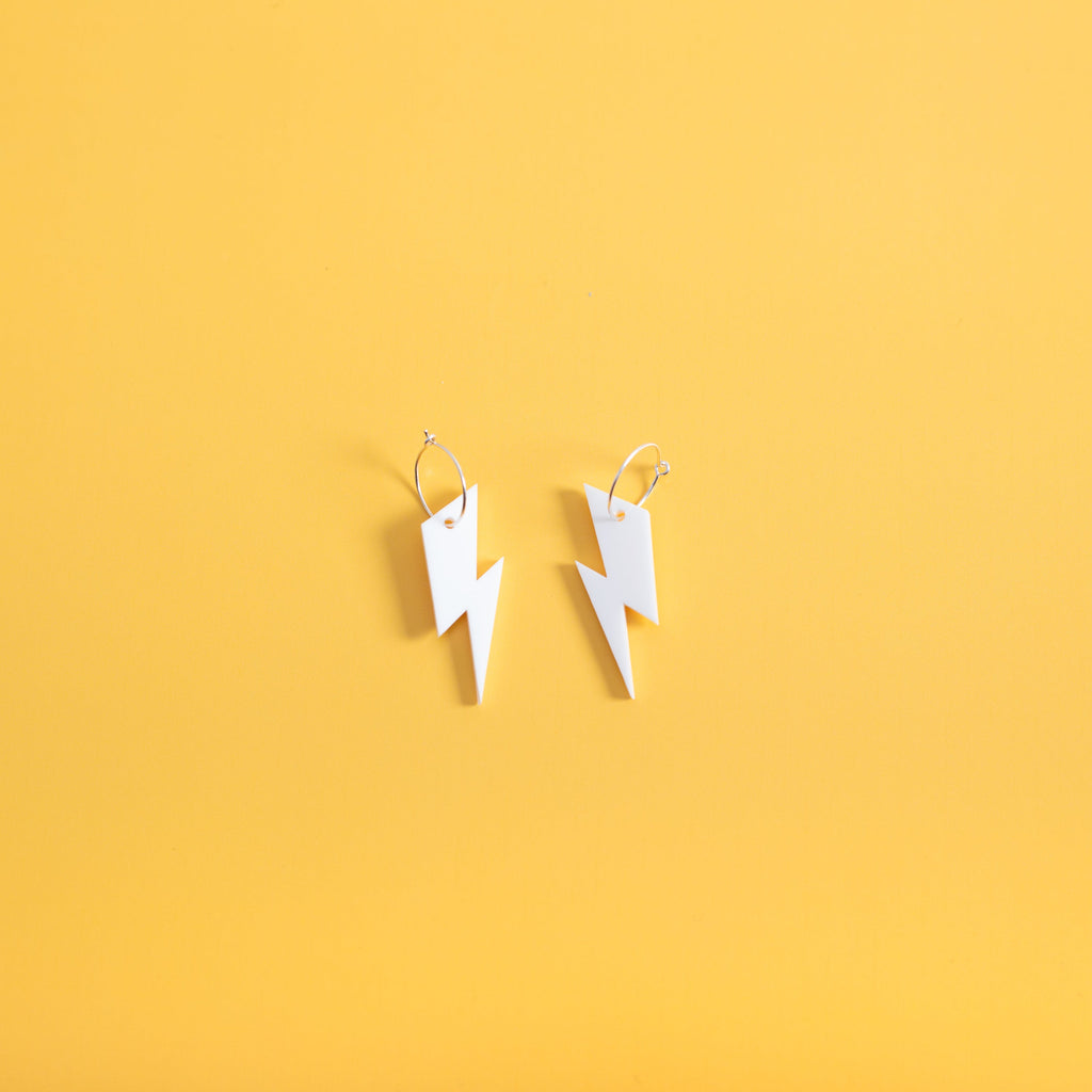 The Ziggy Bolt Hoop Earrings