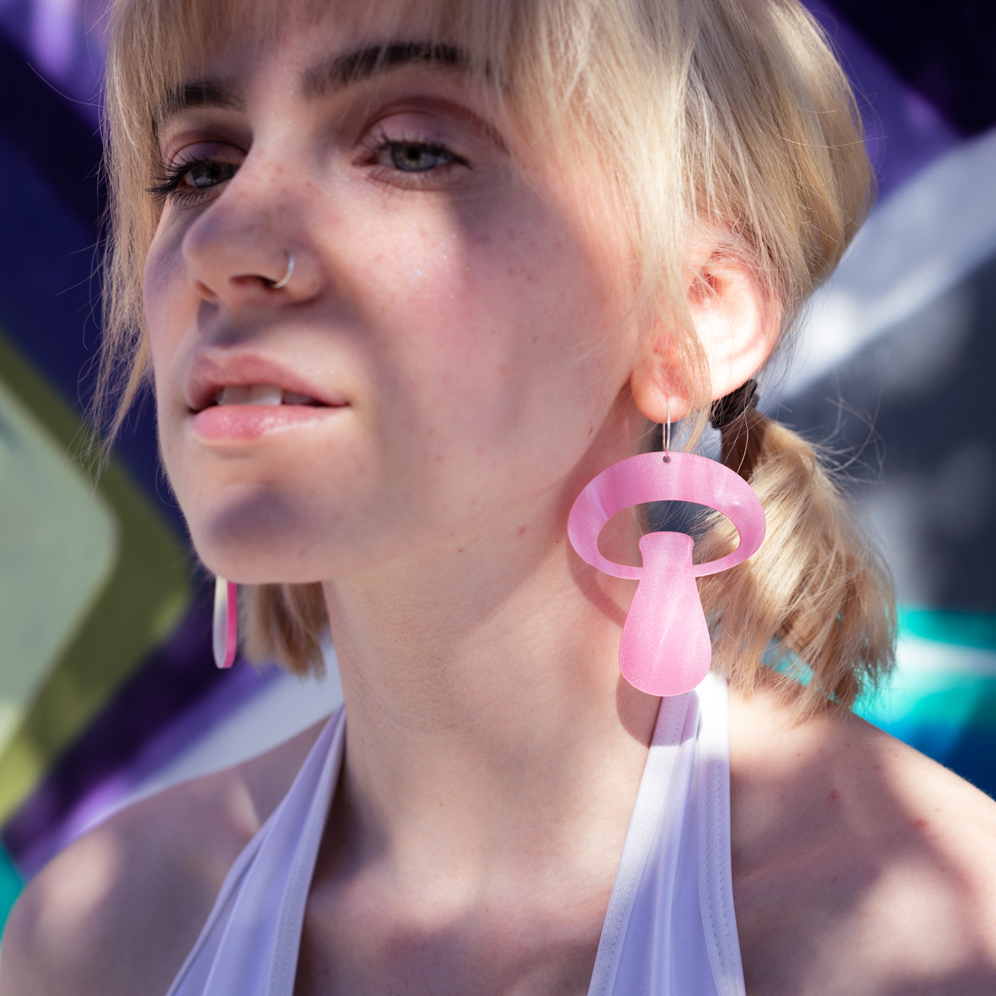 The Alice Mushroom Hoop Earrings