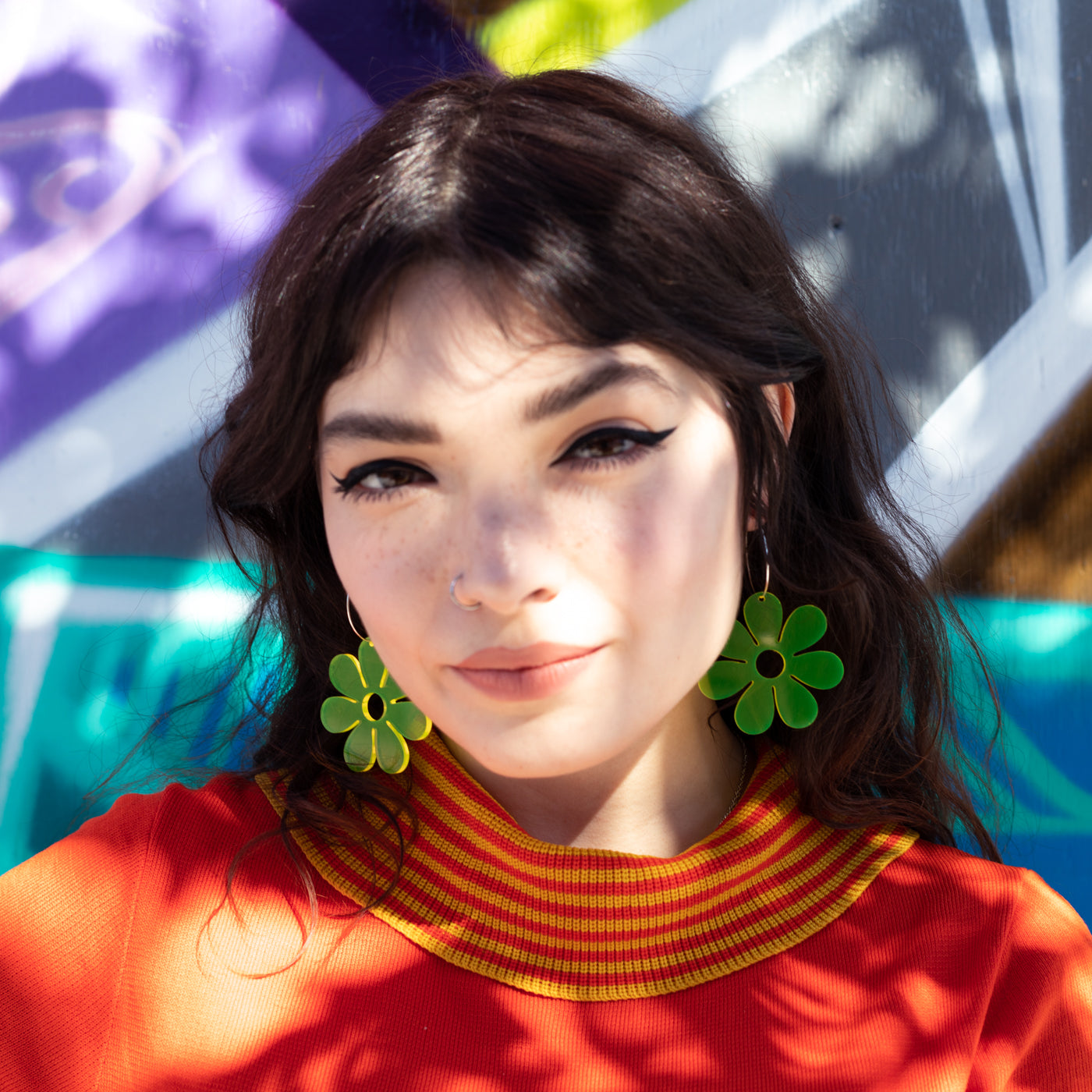 The Hazey Dazey Hoop Earrings