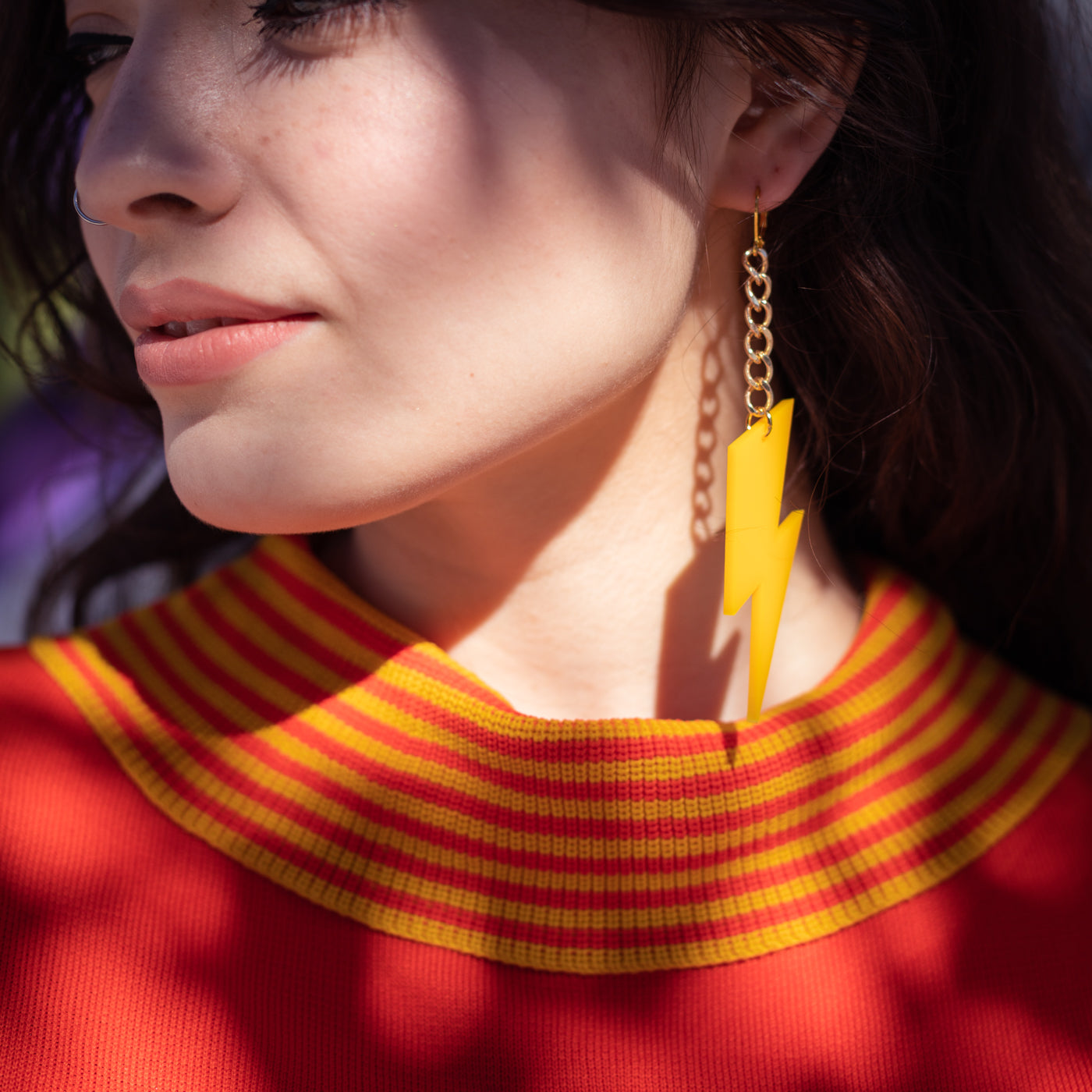 The Ziggy Bolt Chain Earrings