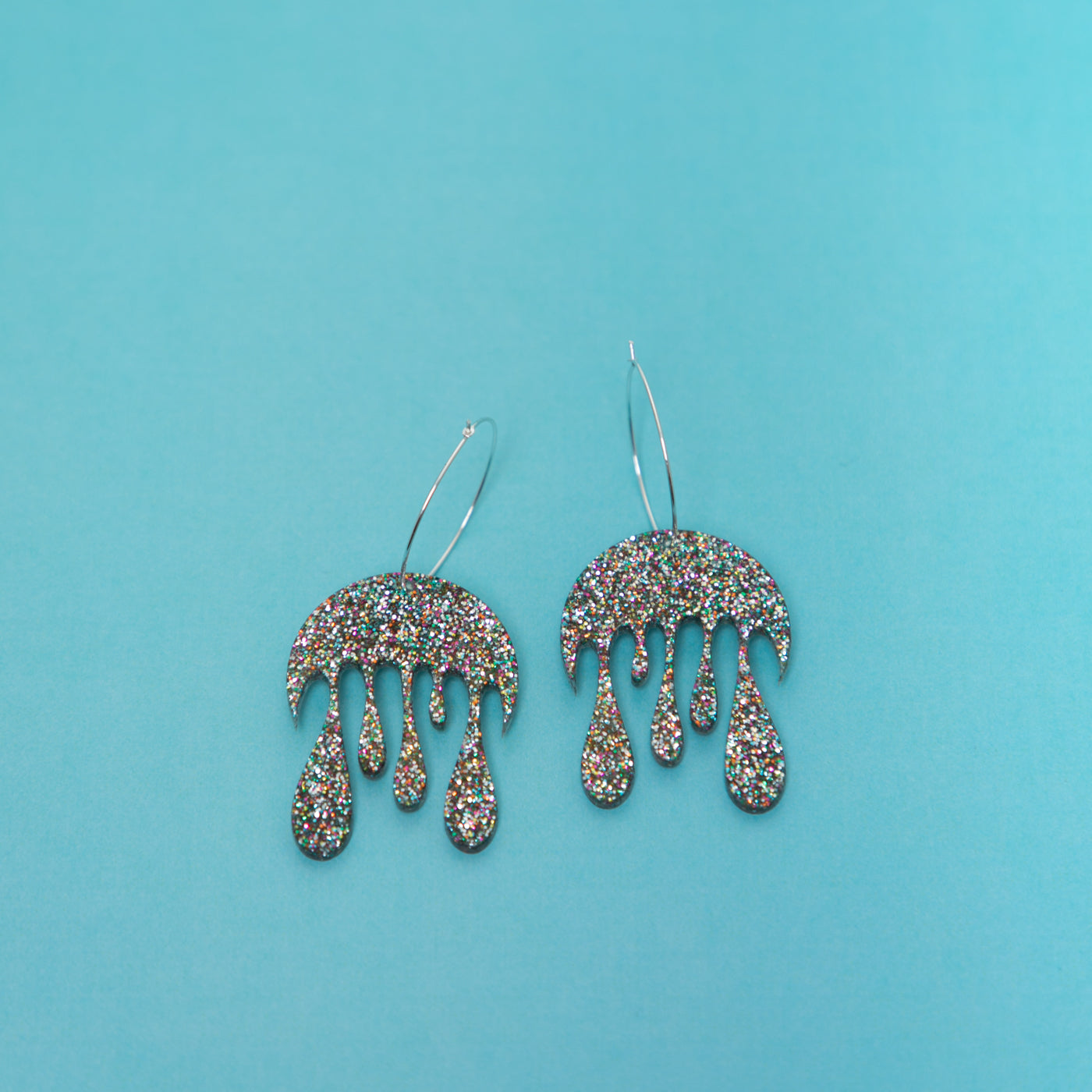 Melting Moon Hoop Earring