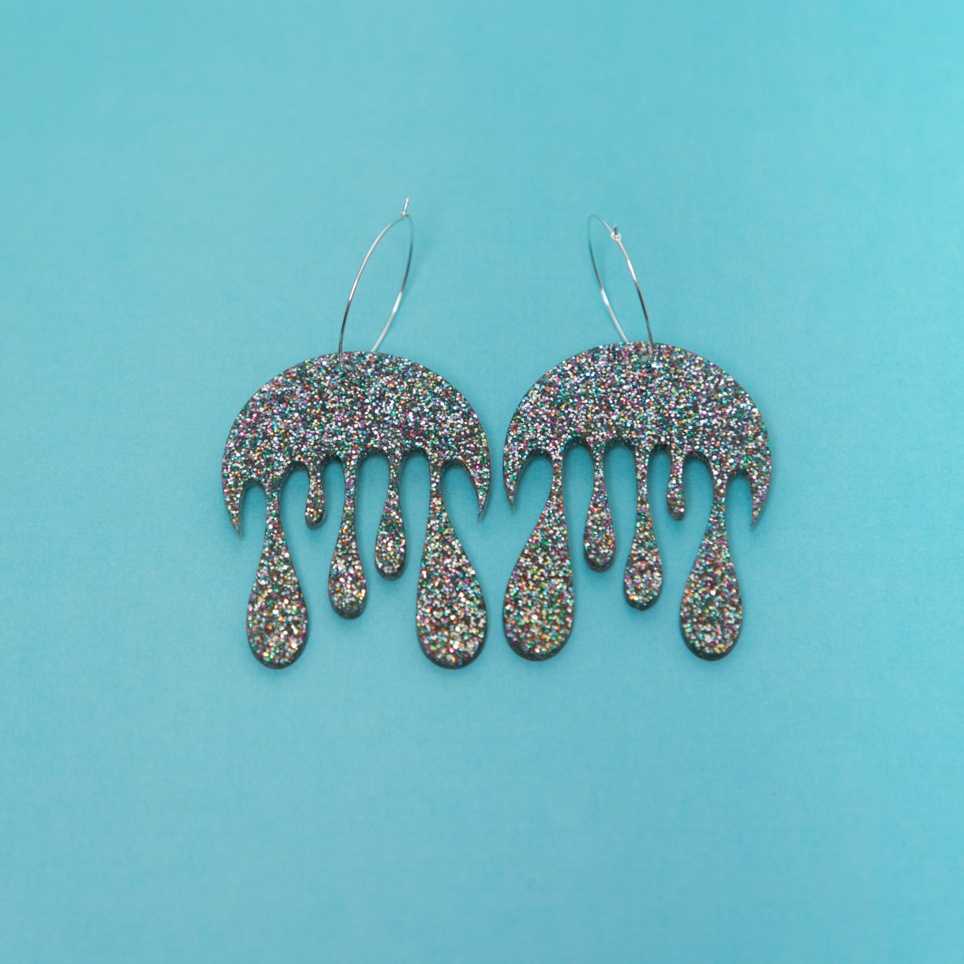 Melting Moon Hoop Earring