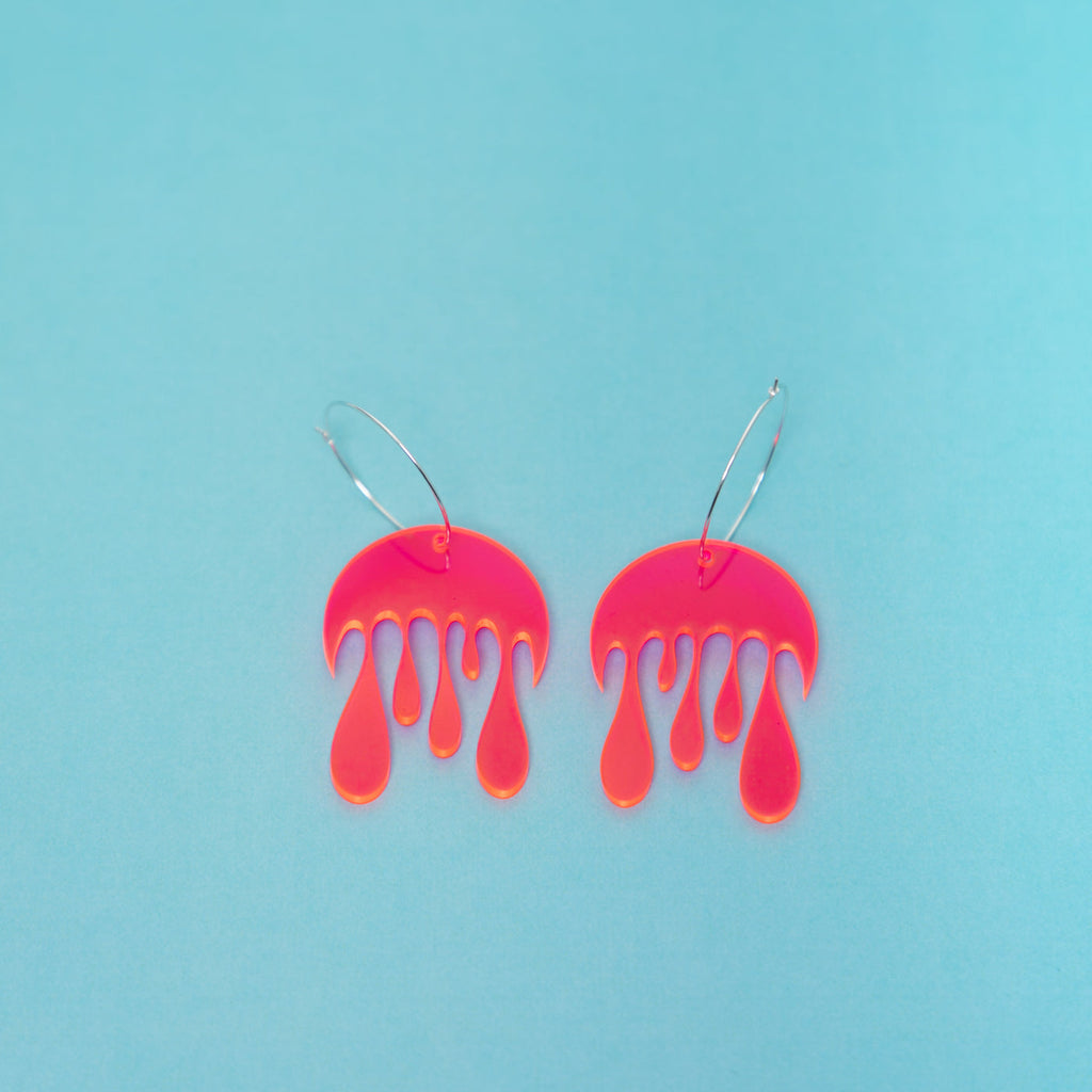 Melting Moon Hoop Earring