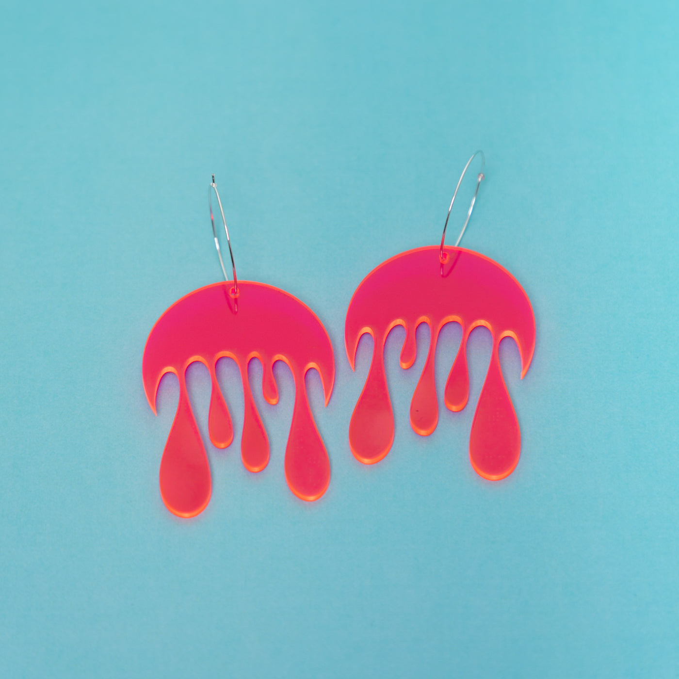 Melting Moon Hoop Earring