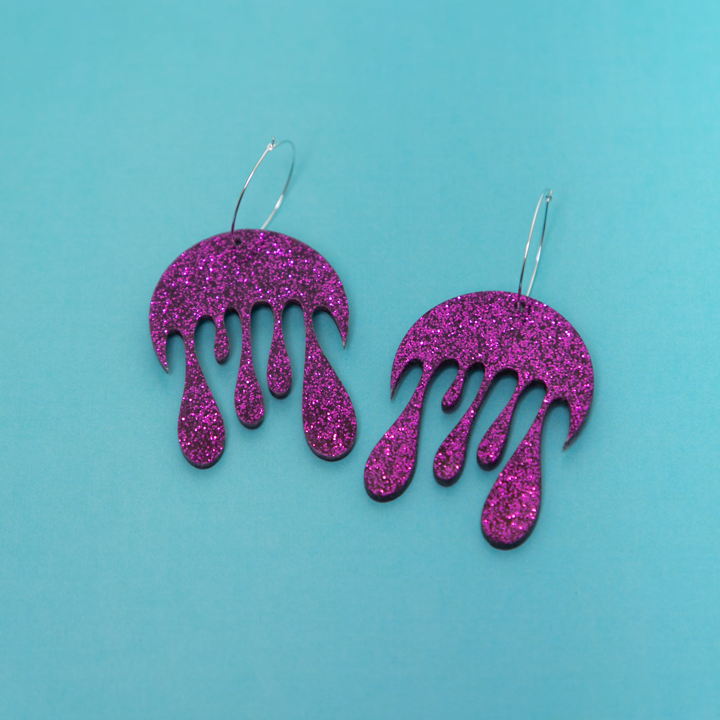 Melting Moon Hoop Earring