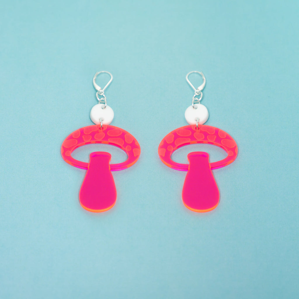 The Mooshroom Dot & Chain Earrings