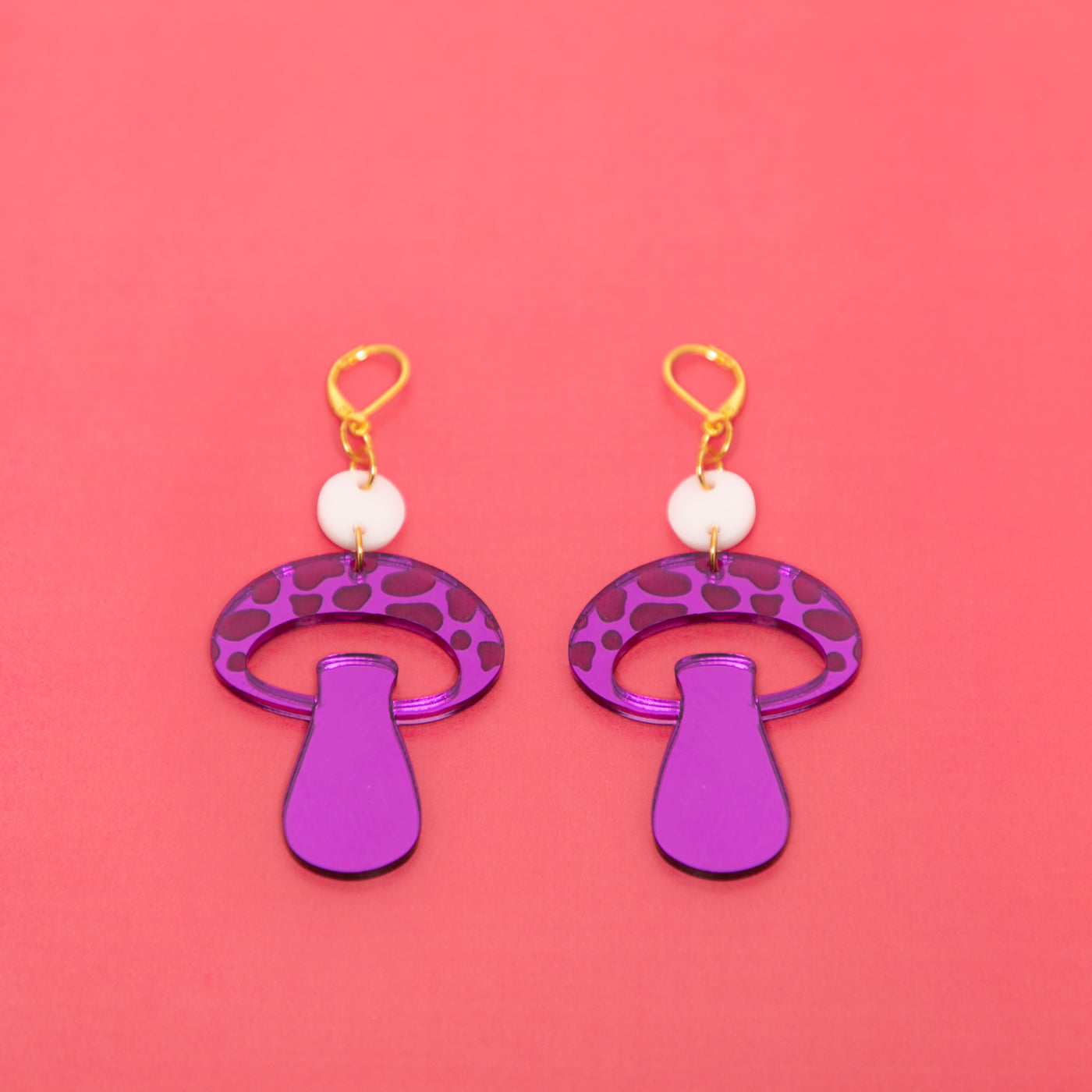 The Mooshroom Dot & Chain Earrings