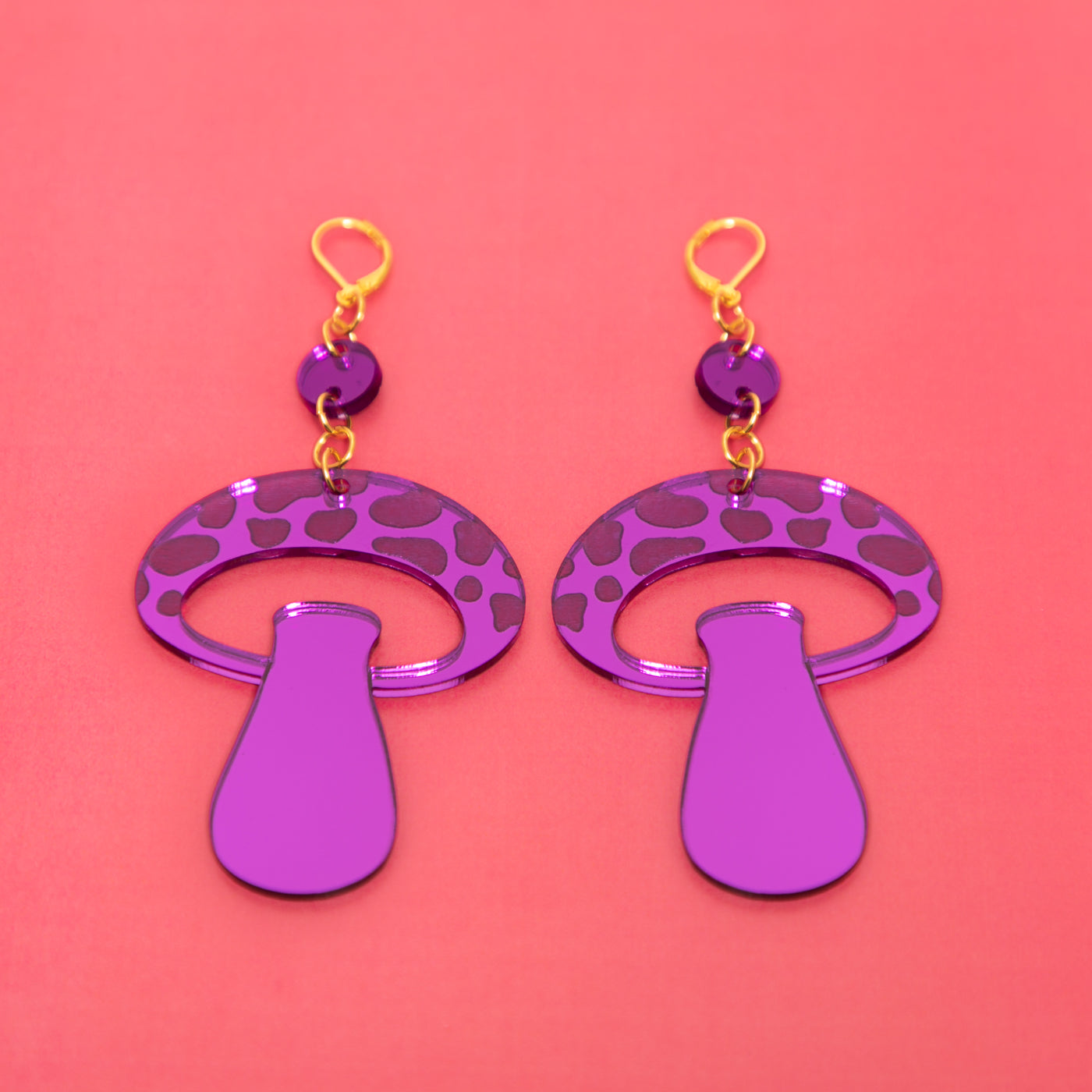 The Mooshroom Dot & Chain Earrings