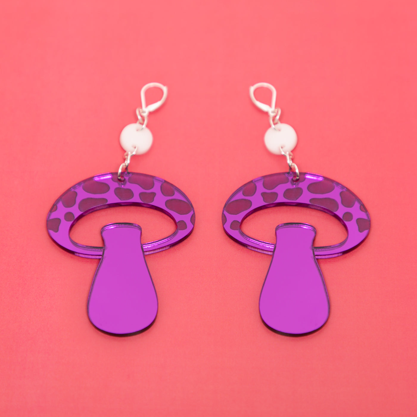 The Mooshroom Dot & Chain Earrings