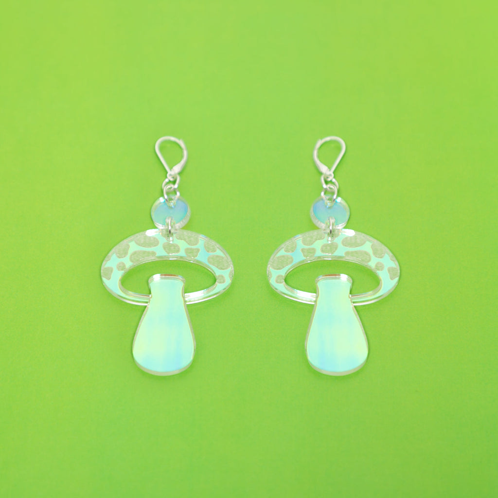 The Mooshroom Dot & Chain Earrings