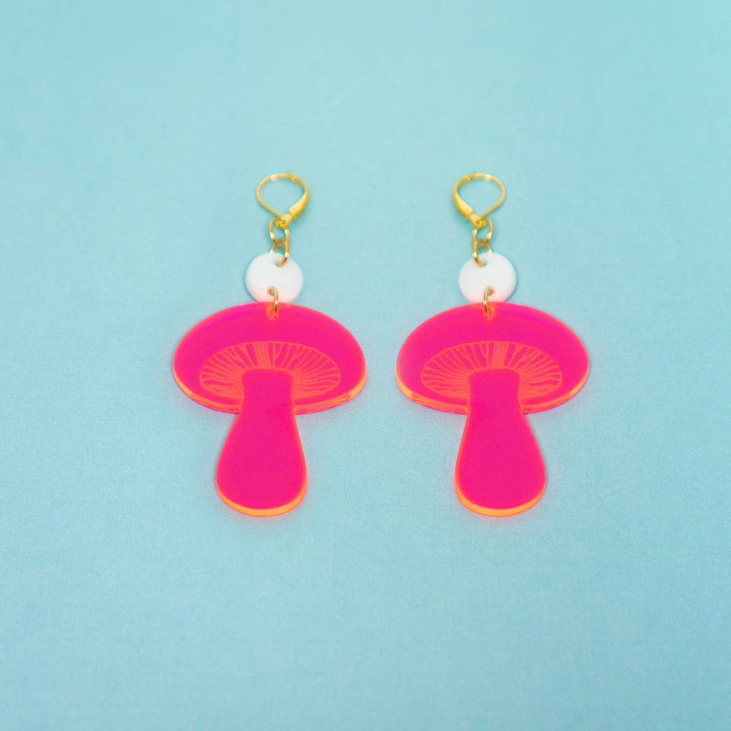 The Gilly Mushroom Dot & Chain Earrings