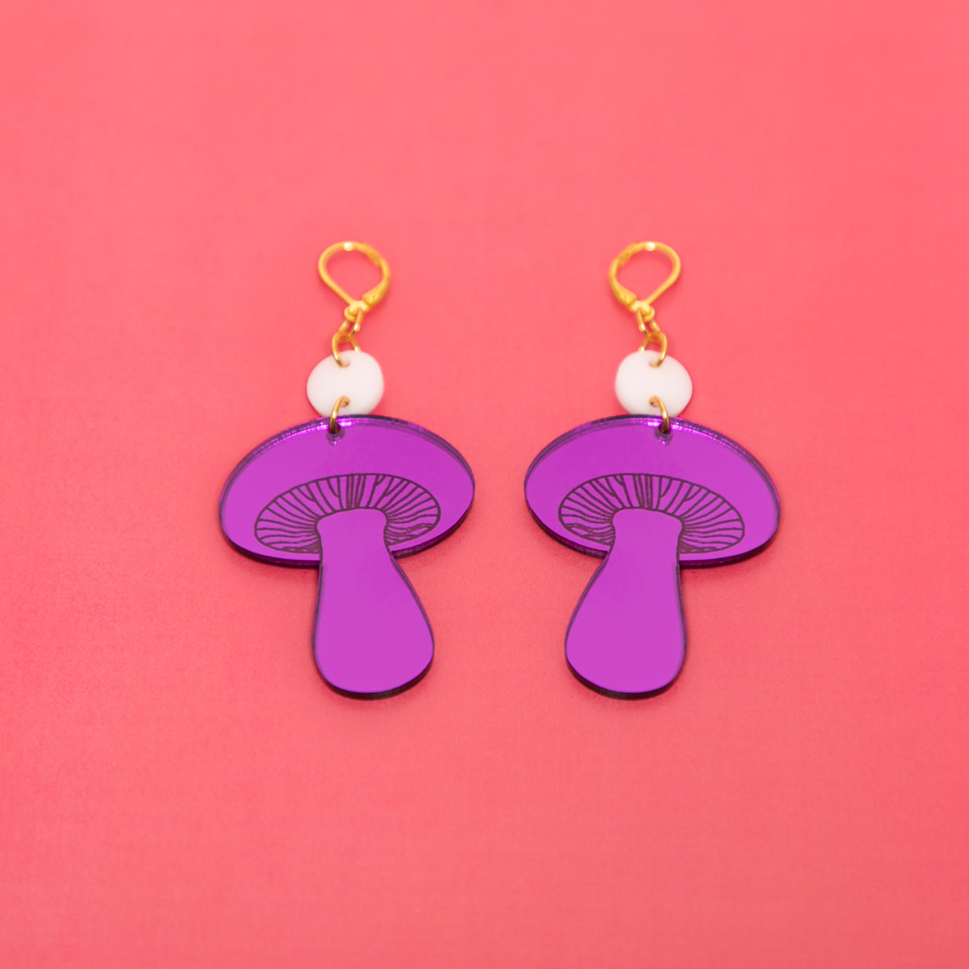The Gilly Mushroom Dot & Chain Earrings