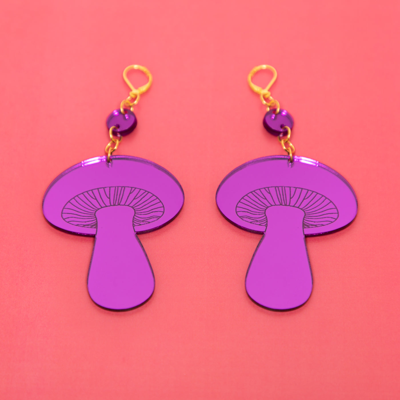 The Gilly Mushroom Dot & Chain Earrings