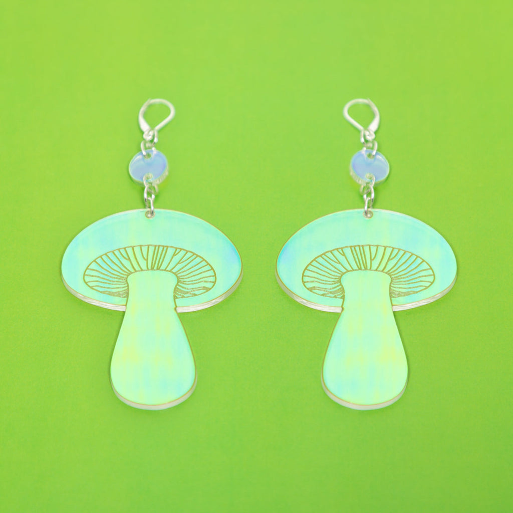 The Gilly Mushroom Dot & Chain Earrings