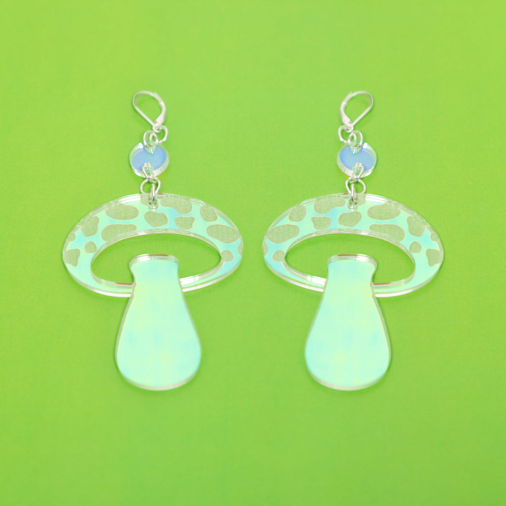 The Mooshroom Dot & Chain Earrings