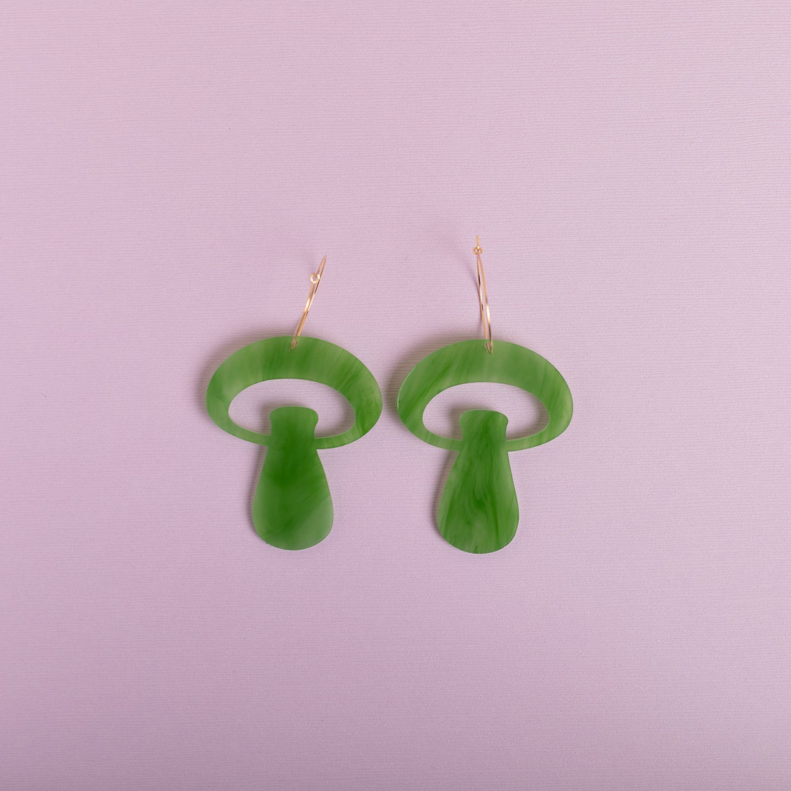 The Alice Mushroom Hoop Earrings