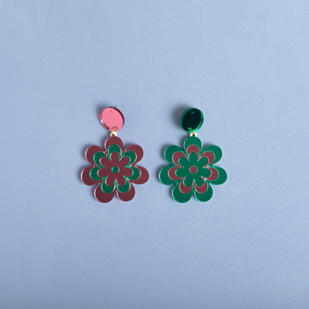 The Candy Daisy Hanging Stud Earrings
