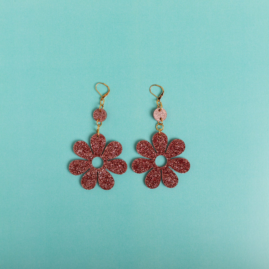The Hazey Dazey Dot & Chain Earrings