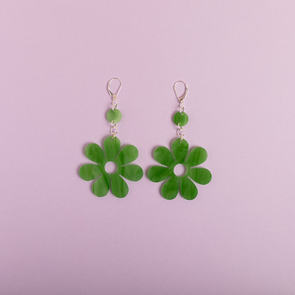 The Hazey Dazey Dot & Chain Earrings