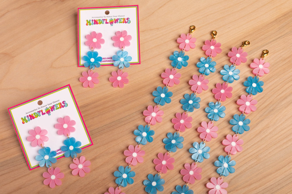 The Triple Daisy Stud Earrings