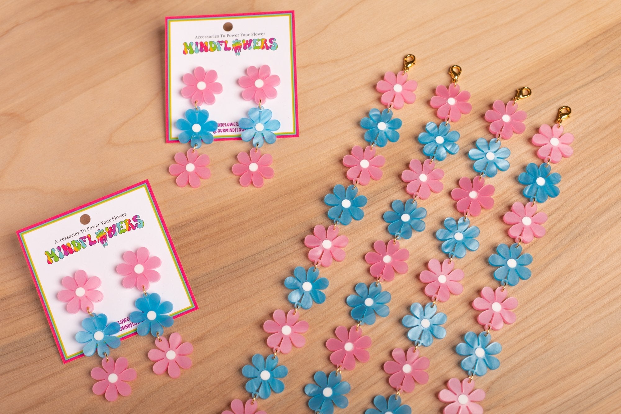 The Triple Daisy Stud Earrings