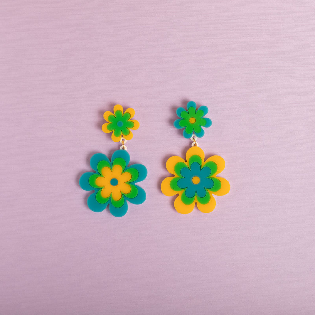 The Double Candy Daisy Stud Earrings
