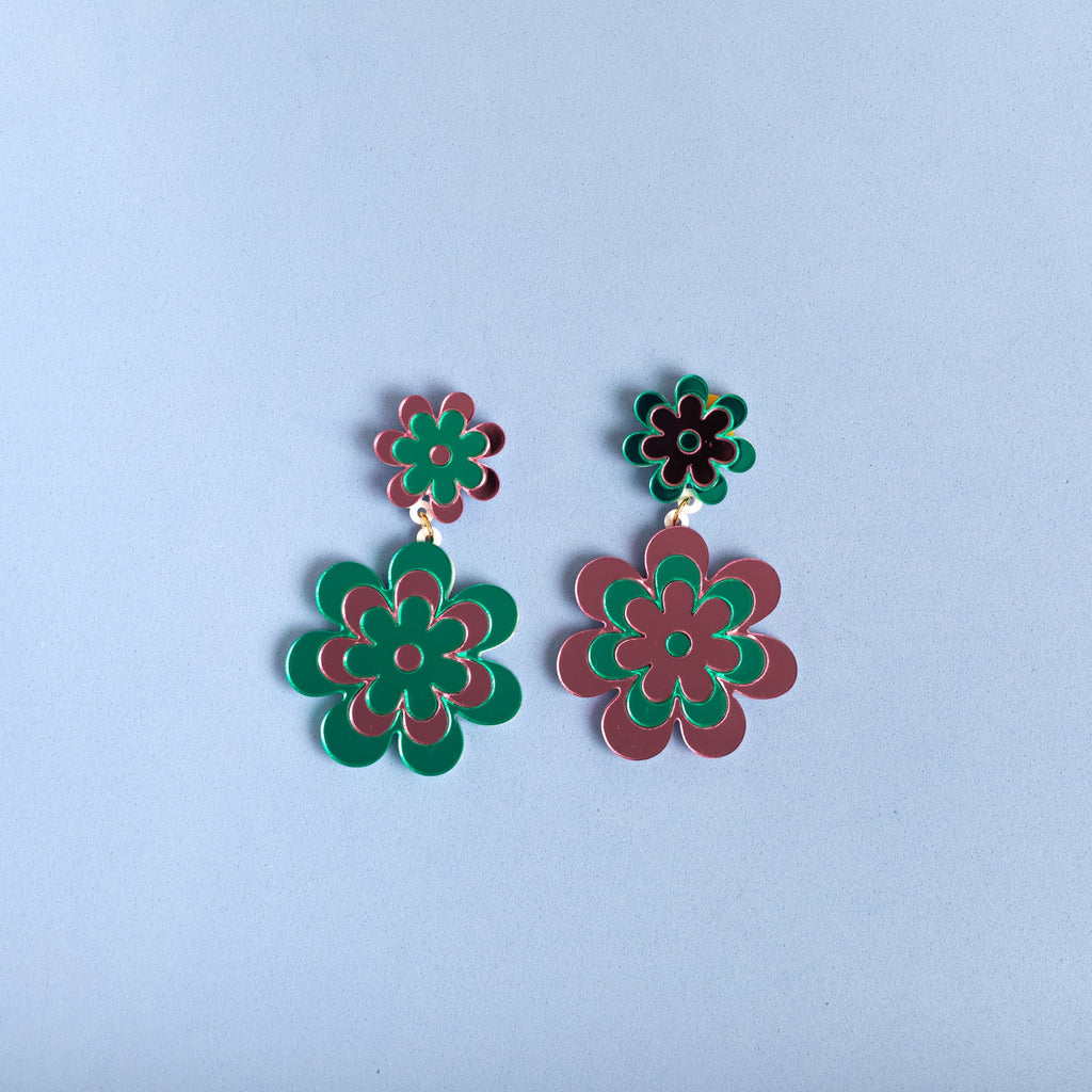 The Double Candy Daisy Stud Earrings