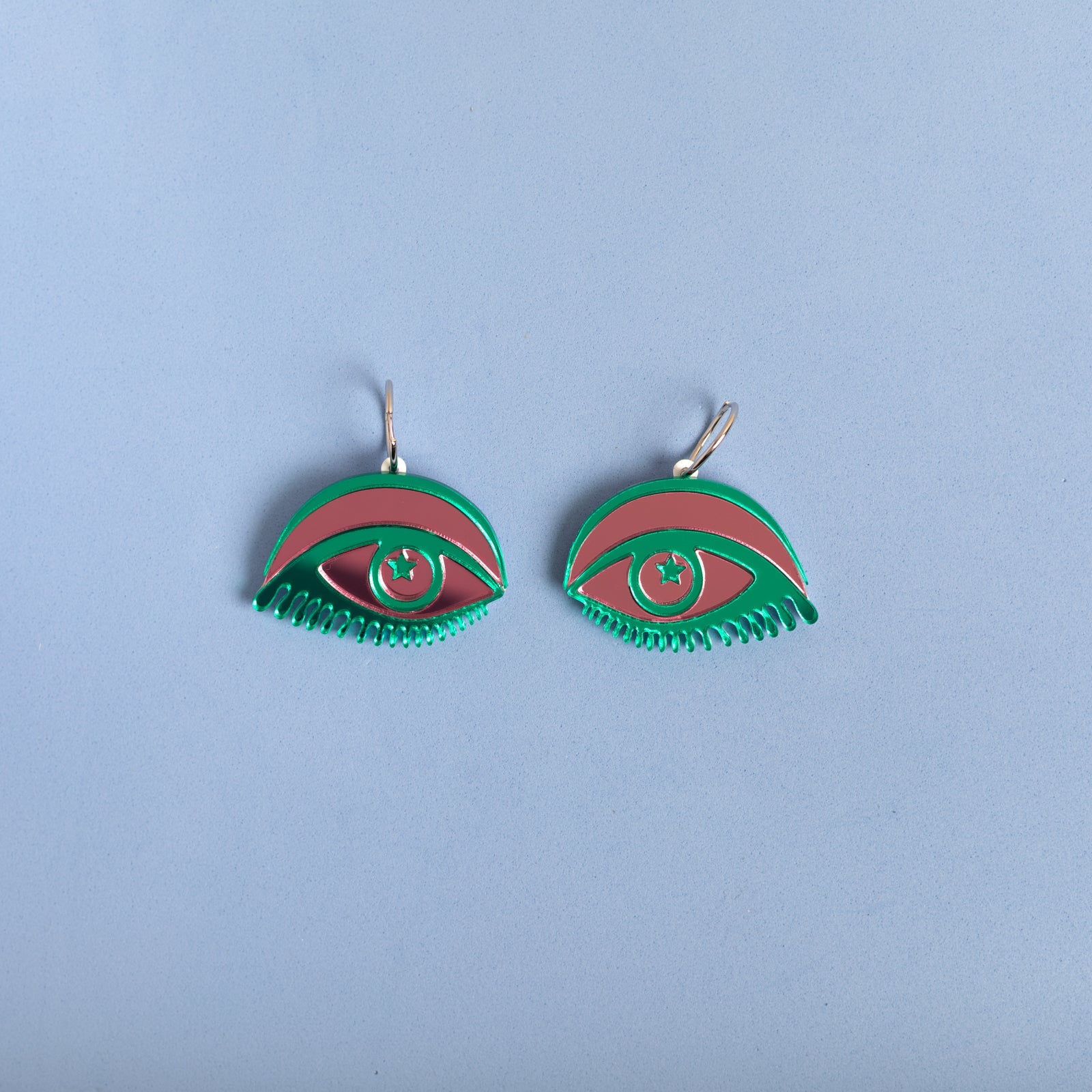 Eyes Wide Open Hoop Earrings