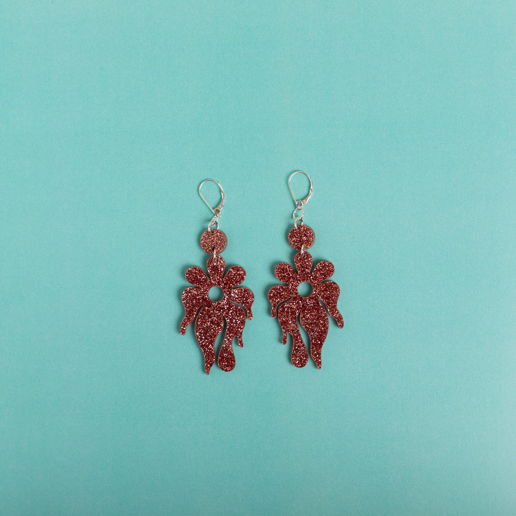 The MindFlower Dot & Chain Earrings