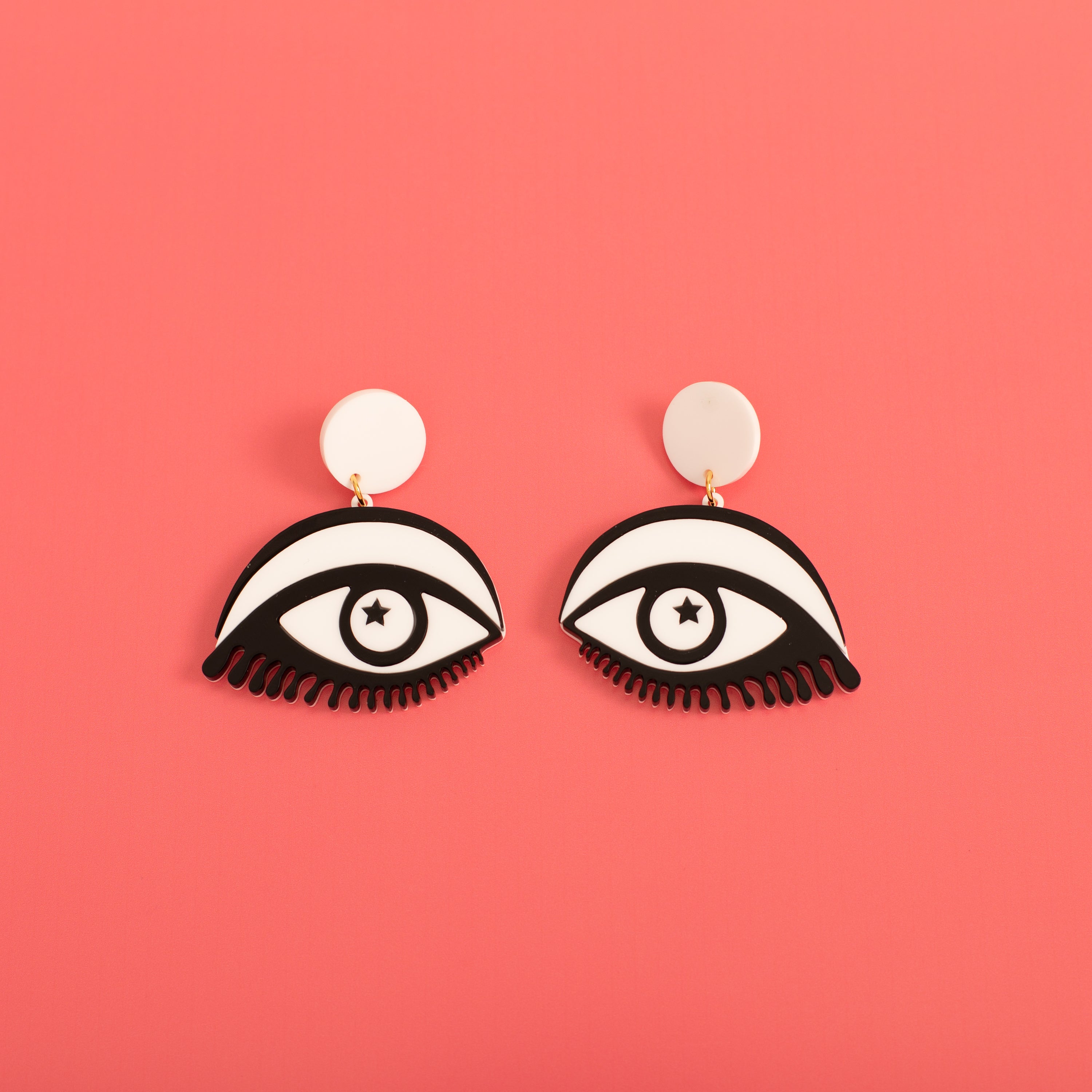 Eyes Wide Open Stud Earrings