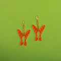 The Wavy Nova Butterfly Chain Earrings