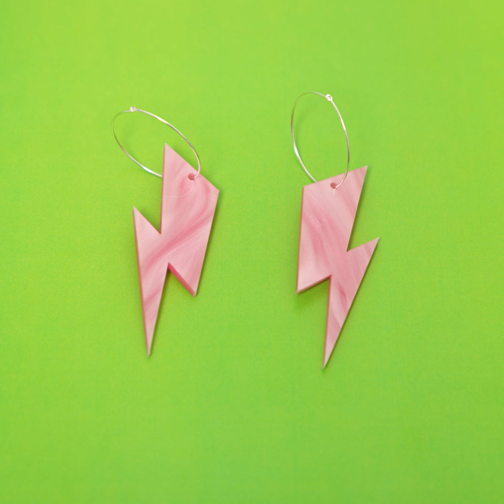 The Ziggy Bolt Hoop Earrings