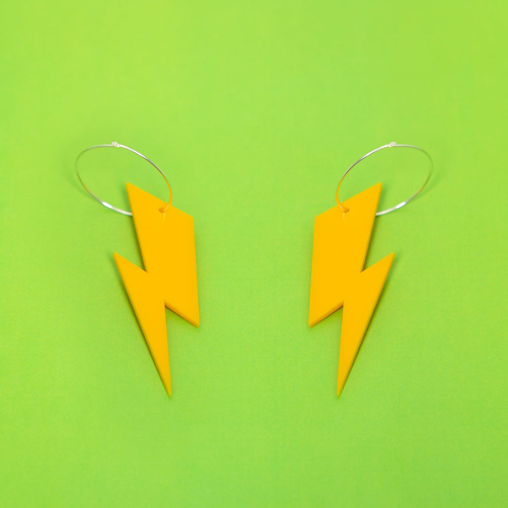 The Ziggy Bolt Hoop Earrings