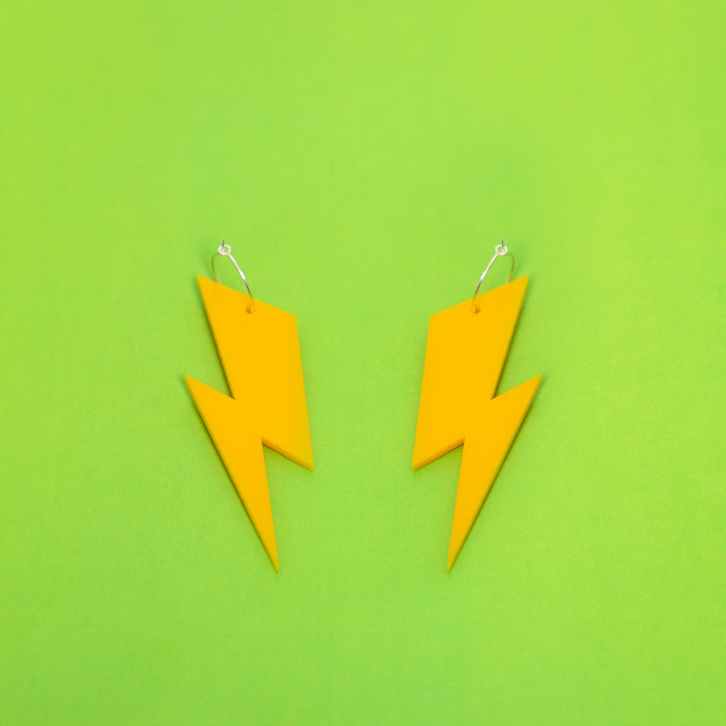 The Ziggy Bolt Hoop Earrings