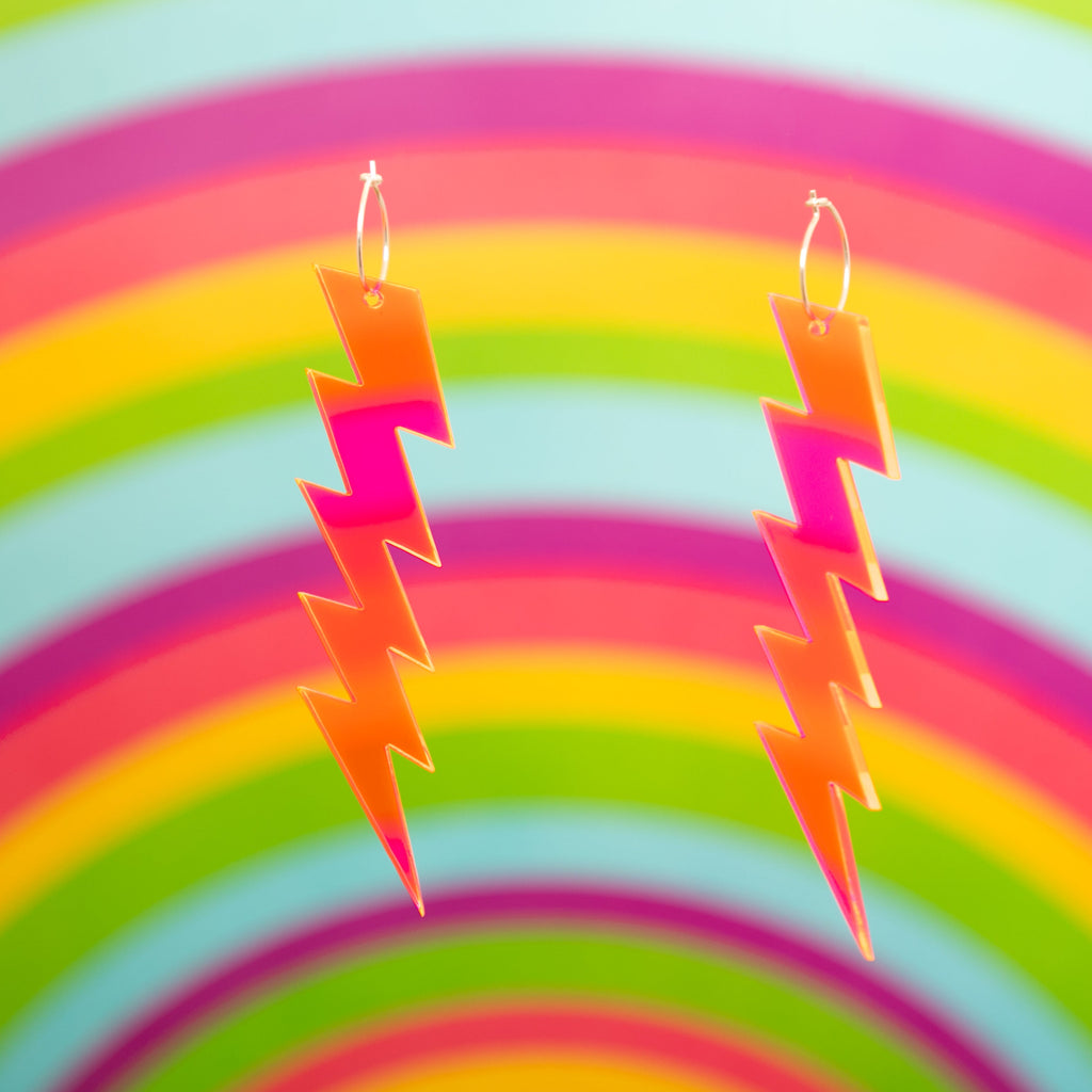 The ZiggyIggy Bolt Hoop Earrings