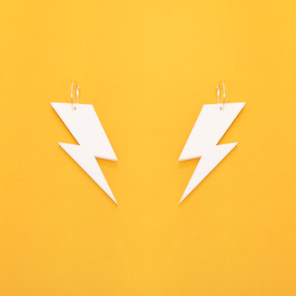 The Ziggy Bolt Hoop Earrings