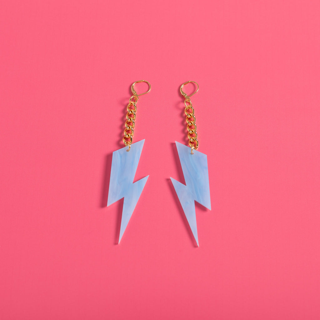 The Ziggy Bolt Chain Earrings