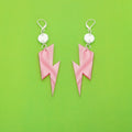 The Ziggy Bolt Dot & Chain Earrings