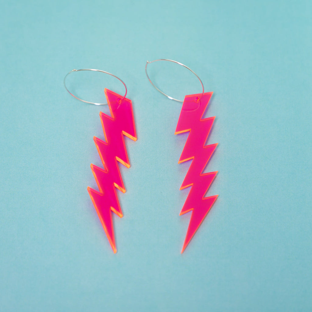 The ZiggyIggy Bolt Hoop Earrings
