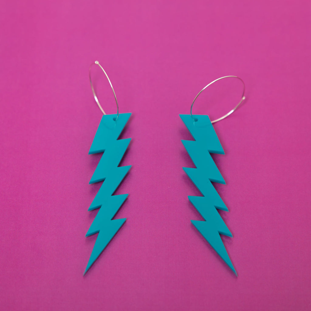 The ZiggyIggy Bolt Hoop Earrings